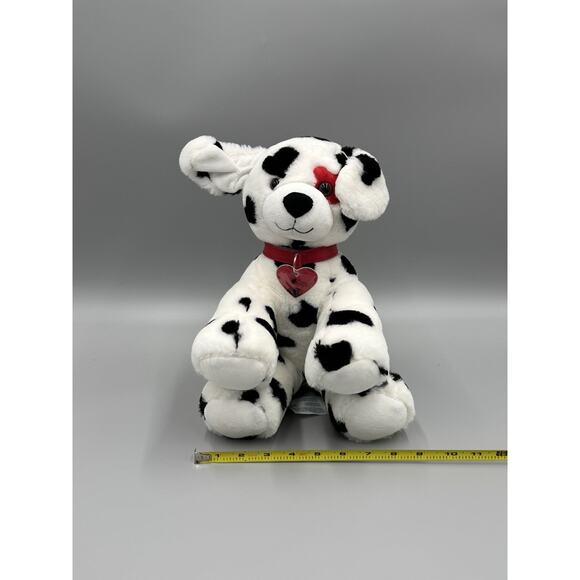 2010 Build A Bear Workshop Dog Love Hearts Be Mine Dalmatian 12” Plush - Picture 8 of 12